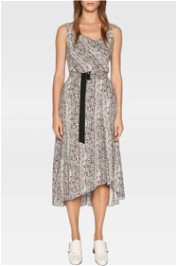 Cue Python Cowl Neck Dress