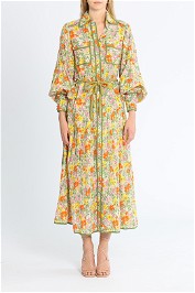 Alemais Cabana Midi Shirtdress