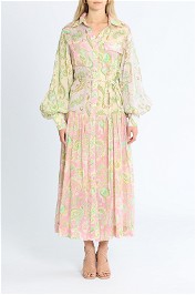 Alemais Marta Patchwork Shirtdress Dress