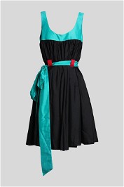 Gorman Black and Blue Hexagon Smock Dress