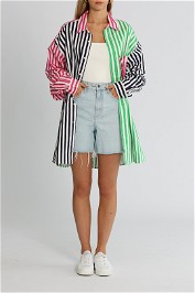 Blanca Benny Shirt Pink Green Black