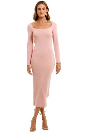 By Johnny Tina Twist Midi Dress long sleeve