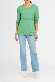 Manila Sweater Green Cecilie Copenhagen logo