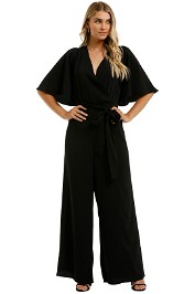 Cooper-St-Maeve-Flutter-Jumpsuit-Black-Front