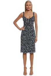 Cooper St - Waterlily Sleeveless Dress - Navy Print - Front