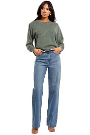Country Road Heritage Sweat Sage crew