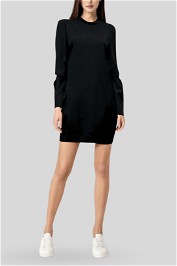 Cut Out Elbow Long Sleeve Dress