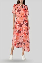 Calliste Silk Midi Dress