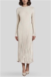 Dissh Ada Stone Long Sleeve Dress