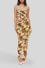 Dress hire wedding guest bec and bridge Fiore Asym Maxi Dress