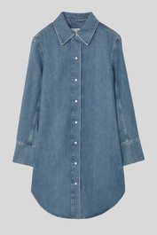 Dress Hire brunch COS	Oversized Denim Mini Shirt Dress