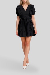 Dress hire date night Atmos & Here 	Robin Linen Mini Dress