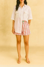 Dress Hire casual event aston studio Harvey Short - Arisa Stripe