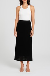 Dress hire casual veronika maine Crochet Midi Skirt in Black