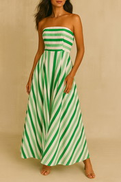 Dress hire cocktail party aston studio Midori Stripe Hazel Dress