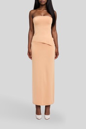 Dress hire party Kookai  - Isla Maxi Skirt - Peach