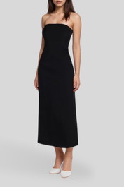 Dress hire party Dissh - Opal Black Strapless Midi Dress