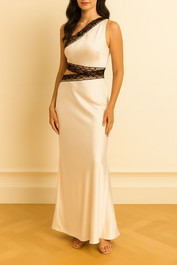 Dress Hire Evening event Misha Jillian Satin Maxi Dress
