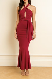 DRESS HIRE formal event NookieCrave Gown in Ruby Red 