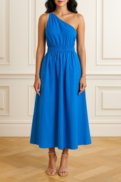Dress Hire wedding Cue Asymmetric Dress in Blue