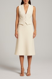 Dress hire work function cue Creamy Vest