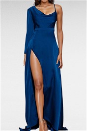 Elle Zeitoune Pearl Gown Blue