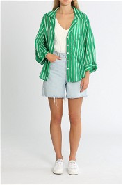 Faithfull Paradise Shirt Maya Stripe Print