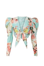 Hemant & Nandita Sage Knotted Top