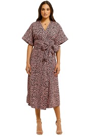 Husk-Lima-Wrap-Dress-Pink-Leopard-Front