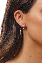 Jolie and Deen - Dale Earrings - Silver - Side