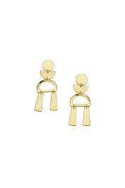 Jolie and Deen - Selma Earrings - Gold - Side