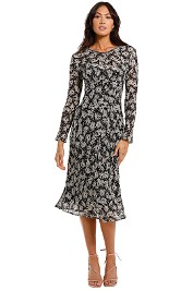 Kate Sylvester Maeve Dress Floral black white
