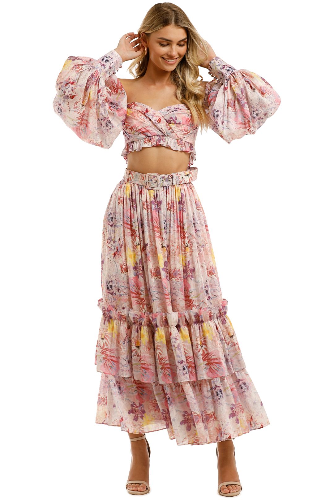 LEO & LIN - Euphoria Silk Linen Bralette and Skirt