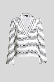 Black and White Striped Jacket 