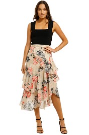 Lover-Painterly-Floral-Midi-Skirt-Bone-Front