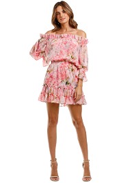 Misa LA Danae Dress mini ruffle hem