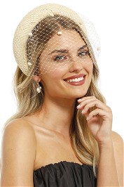 Morgan and Taylor Brenda Fascinator Natural