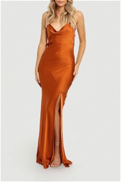 Nicholas Simone Dress in Copper Slip