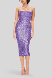Nookie Fantasy Midi Dress Purple