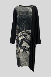 NOM*d - Black and White Print Shift Dress
