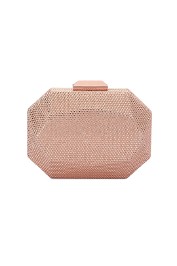 Olga Berg - Telesa Crystal Facet Clutch - Rose Gold - Product