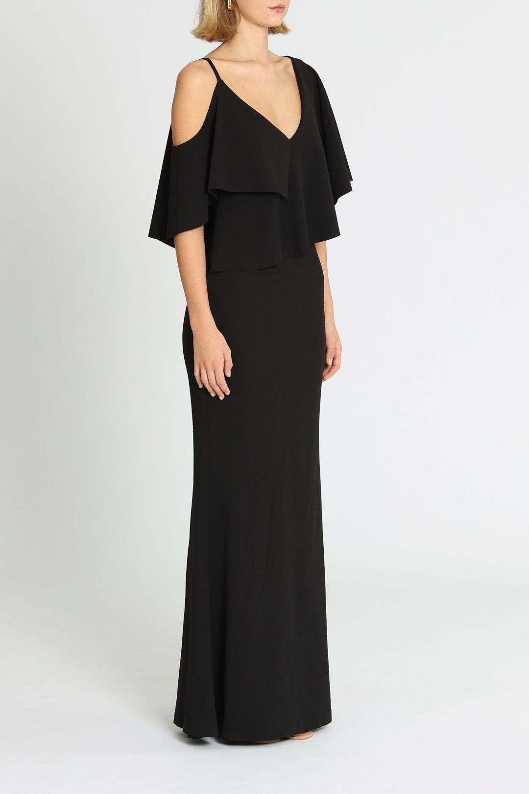 Pasduchas Irreplaceable Gown Black Cold Shoulder