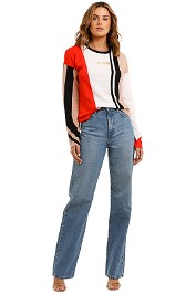 PE Nation Pace Change Knit Top colour block