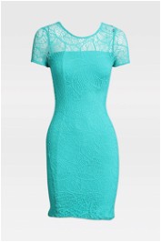 Kookai Green Lace Mini Dress