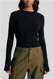 Rag & Bone Echo Cotton Rib Long Sleeve