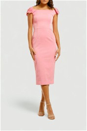 Rebecca-Vallance-Winslow-Midi-Dress-Pink-Front
