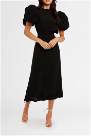 Rotate By Birger Christensen Dawn High Neck Dress Black