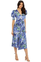 Rotate By Birger Christensen Sierina Dress Blue Floral