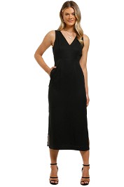 Saints-the-Label-Toorak-Dress-Black-Front