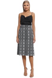 Scanlan Theodore - Scuba Prince of Wales Skirt - Check - Front